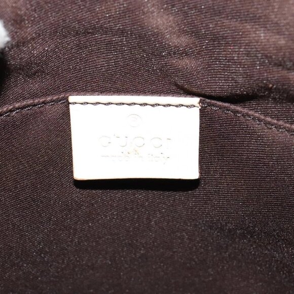 GUCCI GG Canvas Shoulder Bag Beige Silver 147671 Auth ki5693 - Picture 13 of 16